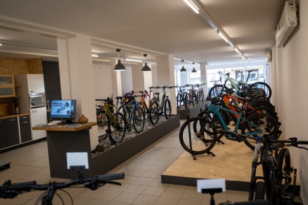 Neues Fahrrad in der Nähe kaufen, Ausstellung gesamt: E-Bikes, Gravelbikes, Mountainbike Hardtails, Kinderräder