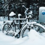 Fahrrad-Schnee-Eis