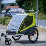 Thule Coaster XT Kinderanhänger Fahrradanhänger Buggy 2-Sitzer Zweisitzer Avocado-grün Neu